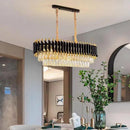 Axyaa Modern Crystal LED Chandelier for Luxury Dining Room