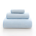 Axyaa Coral Fleece Towel Set - 3-Piece Thick & Enlarged Square Bath Towels