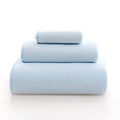 Axyaa Coral Fleece Towel Set - Thick & Enlarged - 3 Piece Square Bath Towel