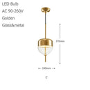 Axyaa Lake Blue Gradient Glass Pendant LED Chandelier for Home Decor