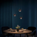 Axyaa Modern Aluminum LED Pendant Light with Dimming Remote Control