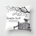 Axyaa Black and White Nordic Style Car Pillowcase Sofa Pillow Cover