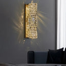 Luxury Crystal Wall Sconce for Living Room & Bedroom LED Lighting - Axyaa Brand