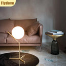 Axyaa White Glass Ball Table Lamp - Minimalist Nordic Design
