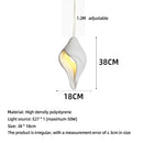 Axyaa Conch Ceiling Chandelier - Nordic Wabi Sabi Designer Pendant Lustre for Home Decor