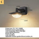 Axyaa LED Outdoor Wall Light: Modern Waterproof Decorative Lamp for Courtyard, Garage, Balcony