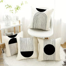 Axyaa Minimalist Round Printed Pillowcase Cover