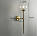 Axyaa Gold Glass LED Wall Lamp for Kitchen Bathroom Mirror Lighting