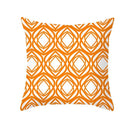 Axyaa Yellow Orange Abstract Geometry Print Pillow Cover 45x45cm