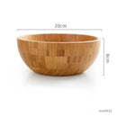 Axyaa Bamboo Handmade Large Salad Ramen Bowl Household Tableware