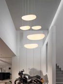Axya White Pebbles LED Pendant Chandelier - Modern Bedroom & Living Room Decor