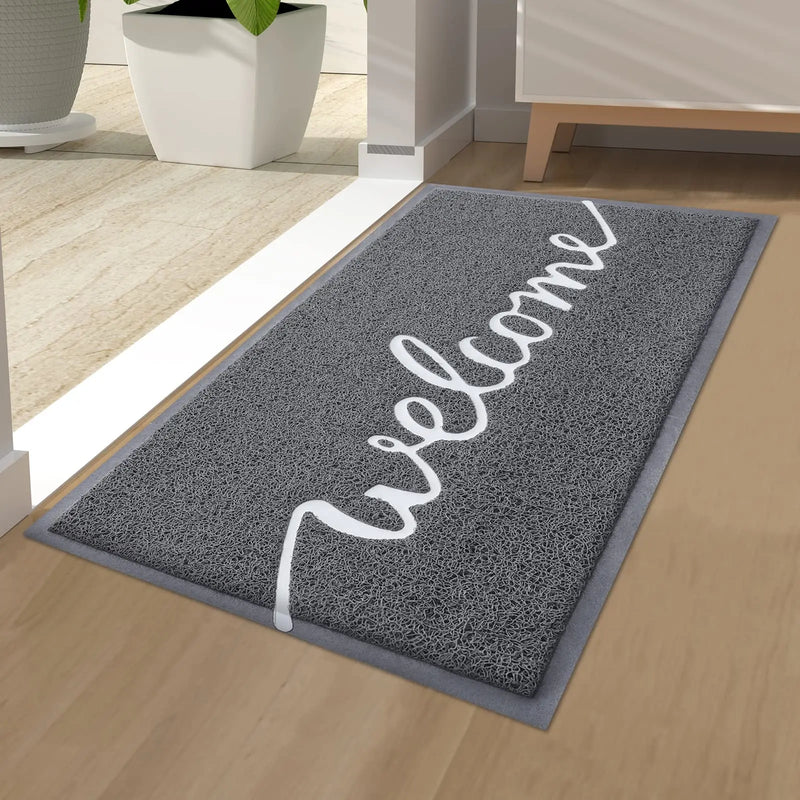 Axyaa Garden Dirt Trapper Entryway Mat - Cute Letters Non-Slip Door Mat