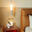 Cream Wabi Sabi Bedroom Pendant Light by Axyaa