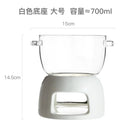 Axyaa Chocolate Chafing Dish Cup Glass Bowl Cheese Melting Pot Heating Mug
