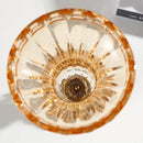 Axyaa Crystal Flower Vase Glass Artistic Nordic Home Decor for Salon and Living Room