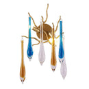 Axyaa Crystal Teardrop Wall Lamp: Luxury Living Room Bedroom Lighting Branch Decoration