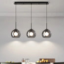 Axyaa Modern Glass Pendant Light LED Chandelier for Home Decor