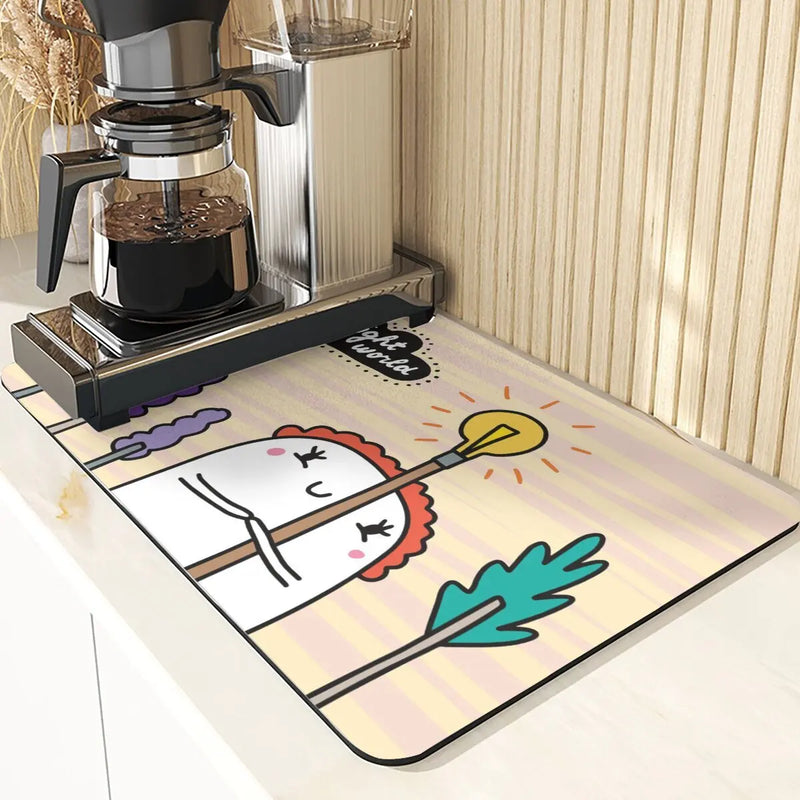 Starry Sky Absorbent Drying Mat - Axyaa Kitchen & Dining Table Mats