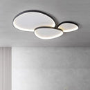 Axyaa Ultra-thin Cream Pebble Ceiling Lamp for Living Room, Bedroom, Study - LED Lighting