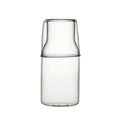 Axyaa 550ml Bedside Water Carafe and Glass Set in Blue, Amber, Teal, Grey Glass