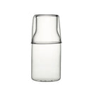 Axyaa 550ml Bedside Water Carafe and Glass Set in Blue, Amber, Teal, Grey Glass