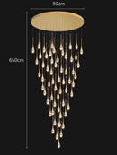 Axyaa Modern LED Pendant Light Chandeliers for Living and Dining Room