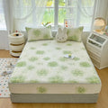 Axyaa Silk Printing Latex Mattress Set - Summer Cool Breathable Mesh - 3-Piece