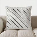 Axyaa Diagonal Stripes Pattern Pillow Cover for Sofa, Bedroom, Car
