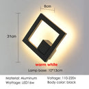 Axyaa LED Outdoor Wall Light Waterproof Aluminum Round Square Garden Sconce