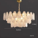 Axyaa Nordic White Cloud Glass LED Pendant Light Chandelier