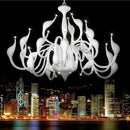 Axyaa Romantic Swan Pendant Chandelier for Elegant Living Spaces