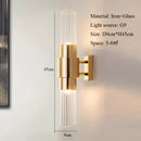 Axyaa Glass Wall Lighting Fixture Set with Bedroom Headboard, Living Room Background, and Corridor Ladder