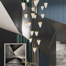 Axyaa Crystal Chandeliers: Modern Indoor LED Ceiling Lighting