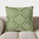 Axyaa Green Circle Pattern Throw Pillow Cover for Sofa, Bedroom, Car