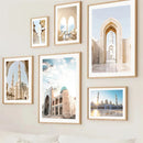 Sunrise Mosque Canvas Print by Axyaa - Islamic Wall Art Poster for Home Decor