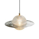 Axyaa Nordic Glass Pendant Light with LED Star Lamp for Home Decor