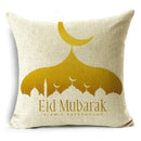 Axyaa Ramadan Theme Linen Pillow Cover in 40cm/45cm and 50cm Square Size