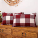 Axyaa Plaid Check Pillow Cover 50x50cm Cotton Linen Cushion Cover Home Decor Sofa Pillowcase