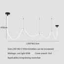 Axyaa Nordic Minimalist LED Pendant Chandelier for Living and Dining Room