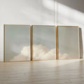 Blue Fantasy Cloud Abstract Sky Art Poster for Modern Home Decor by Axyaa
