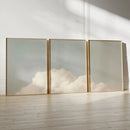 Blue Fantasy Cloud Abstract Sky Art Poster for Modern Home Decor by Axyaa