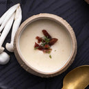 Axyaa Ceramic Sea Urchin Dessert Bowl Set - Stylish Tableware for Soups, Steamed Eggs, Snacks