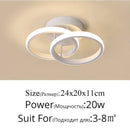 Axyaa LED Ceiling Light: Modern Minimalist Bedroom Balcony Chandelier Corridor Fixture