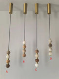 Axyaa Nordic Marble Pendant Light: Postmodern Luxury for Restaurants & Staircases