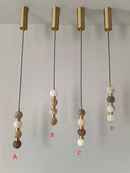 Axyaa Nordic Marble Pendant Light: Postmodern Luxury for Restaurants & Staircases