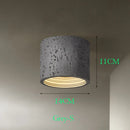 Axyaa Red Cement Downlight: Nordic Grey Led Ceiling Spotlight for Bedroom