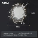 Axyaa Water Flower Mirror Wall Light: Modern Home Decorative Room Atmosphere Lighting