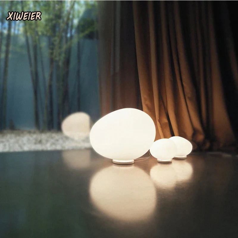 Axyaa Designer Goose Egg LED Floor Lamp for Hotel Bedroom and Outdoor Desk