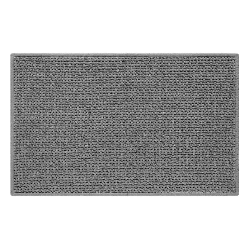 Axya Bathroom Door Absorbent Mat Set - Non-Slip Solid Color Toilet Carpet