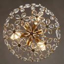 Axyaa Crystal Flower Chandelier | Luxury LED Lighting for Bedroom, Restaurant, Cloakroom